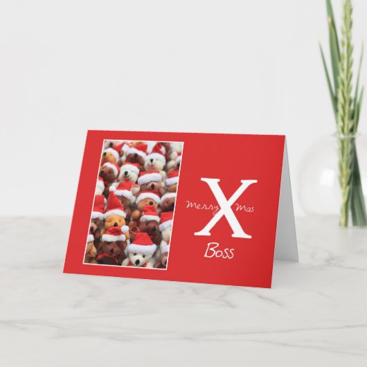 ボスメリークリスマスカード シーズンカード (正面)