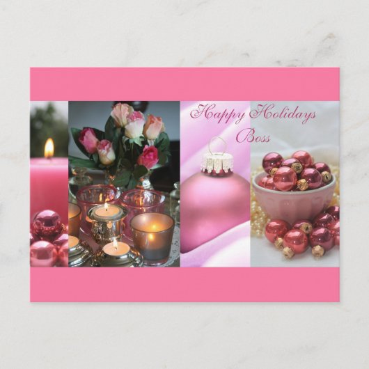 ボスメリークリスマスカード シーズンポストカード (正面)