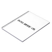 ボスモやる気を起こさせるード女性手帳 ノートブック (左側)