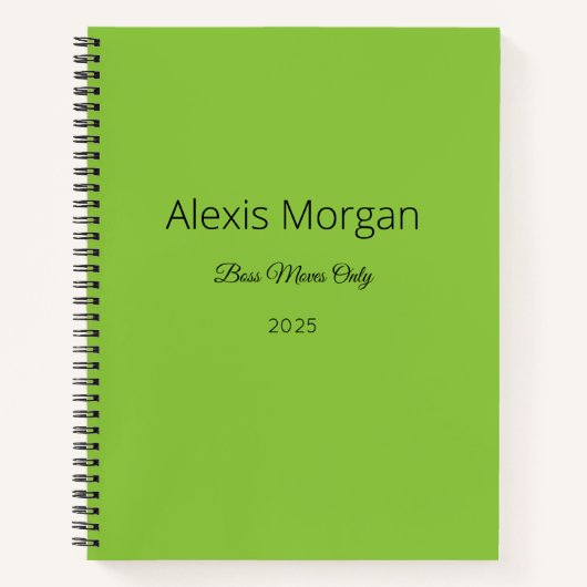 ボスモブス デイリー プランナー ノートブック (正面)