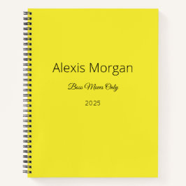 ボスモブズ デイリー プランナー ノートブック