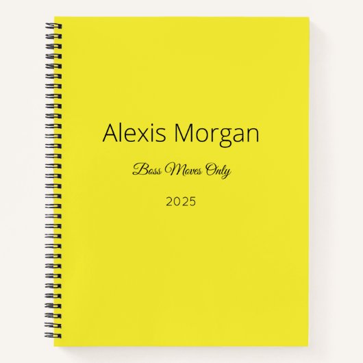 ボスモブズ デイリー プランナー ノートブック (正面)