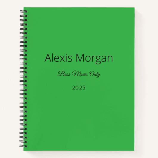 ボスモブズ デイリー プランナー ノートブック (正面)