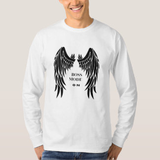 ボスモードオン電源および自信Sweatshirt Tシャツ