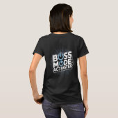 ボスモード起動デザイン ナショナルボスデー Tシャツ (裏面フル)