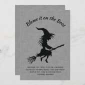 ボスリネンハローウィンパーティのせい 招待状 (正面/裏面)