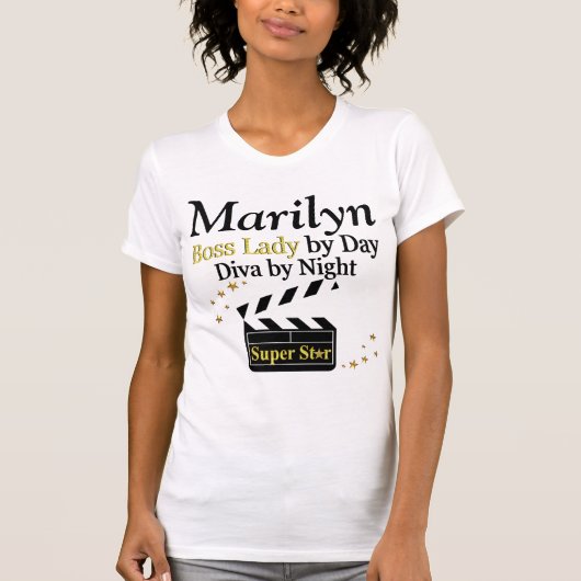 ボスレディすごいスターパーソナライズされたTシャツ Tシャツ (正面)
