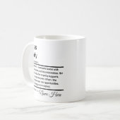ボスレディの定義 コーヒーマグカップ (正面左)