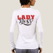 ボスレディの心構え - 強力な女性の引用デザイン トライブレンドTシャツ (背面)