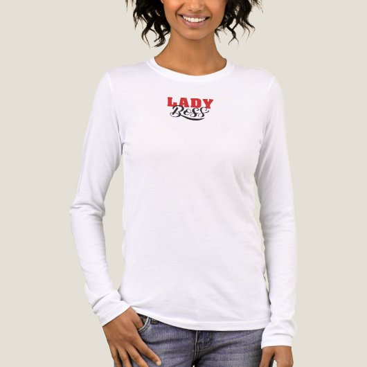 ボスレディの心構え - 強力な女性の引用デザイン トライブレンドTシャツ (正面)