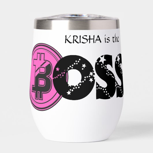 ボスレディの編集可能な名前,彼女のための暗号マグギフト (正面)