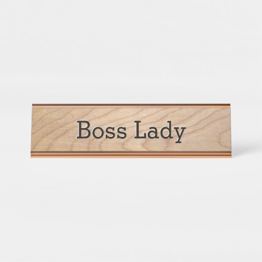 ボスレディウーメンズビジネス デスクネームプレート (正面)