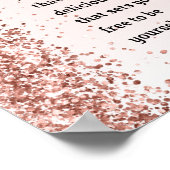 ボスレディバラ金ゴールドグリッターやる気を起こさせる引用文 ポスター (角)