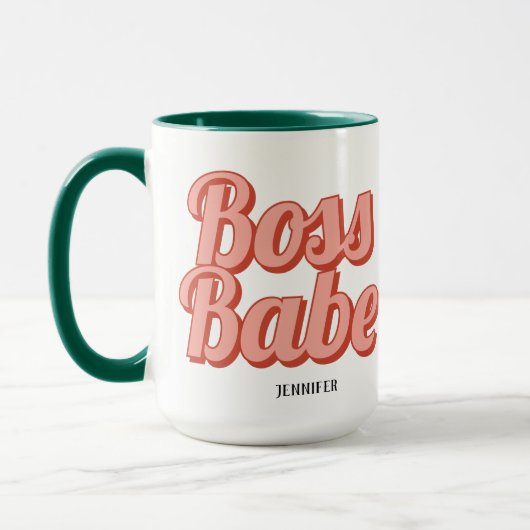 ボスレディレトロカスタマイズ名コーヒーマグ マグカップ (左)