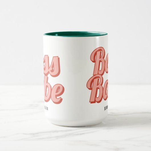 ボスレディレトロカスタマイズ名コーヒーマグ マグカップ (中央)