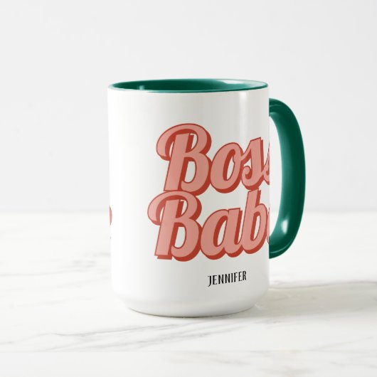 ボスレディレトロカスタマイズ名コーヒーマグ マグカップ (正面右)
