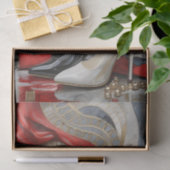 ボスレディーオンポイントモダン女性 薄葉紙 (ギフト)