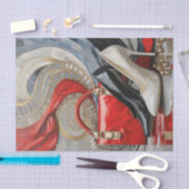 ボスレディーオンポイントモダン女性 薄葉紙 (クラフト)