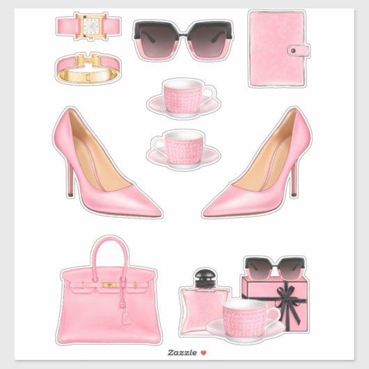 ボスレディーシールデカールピンクボッシーデカールシール シール (シート)