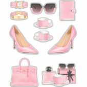 ボスレディーシールデカールピンクボッシーデカールシール シール (正面)