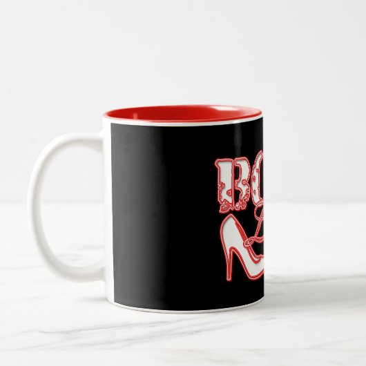 ボスレディーハイヒールツートーンコーヒーマグ ツートーンマグカップ (左)