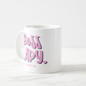 ボスレディービジネスオーナー起業家 コーヒーマグカップ (正面左)