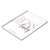 ボスレディーピンクとグレーナチュラル ノートブック (左側)