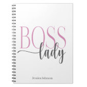 ボスレディーピンクとグレーナチュラル ノートブック (正面)