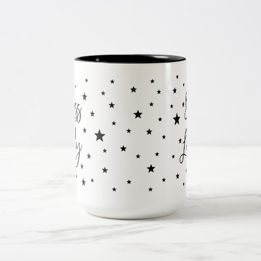 ボスレディーブラックスターツートーンコーヒーマグ ツートーンマグカップ (中央)