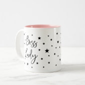 ボスレディーブラックスター ツートーンマグカップ (正面左)