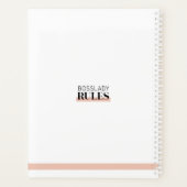 ボスレディーラインアートタイポグラフィ2021ホームビジネス プランナー手帳 (裏面)