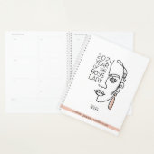 ボスレディーラインアートタイポグラフィ2021ホームビジネス プランナー手帳 (ディスプレー)