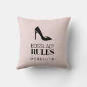 ボスレディールールスティレットのロゴ赤面 クッション (裏面)