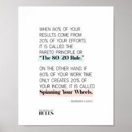 ボスレディ後を追ズ80/20ルーやる気を起こさせるル ポスター