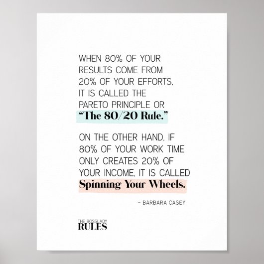 ボスレディ後を追ズ80/20ルーやる気を起こさせるル ポスター (正面)