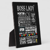 ボスレディ感謝していユー フォトプラーク (側面)