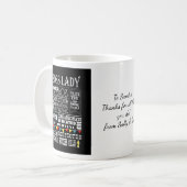 ボスレディ感謝感謝していクリスマス コーヒーマグカップ (正面左)