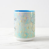 ボスレディ金ゴールドフローラオンパステルズマグ ツートーンマグカップ (中央)