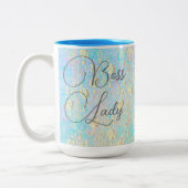 ボスレディ金ゴールドフローラオンパステルズマグ ツートーンマグカップ (左)