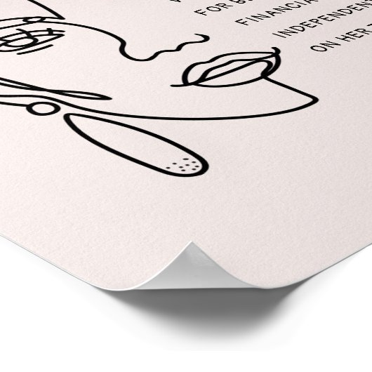 ボスレディ顔バラ金ゴールドやる気を起こさせる引用文 ポスター (角)