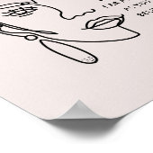 ボスレディ顔バラ金ゴールドやる気を起こさせる引用文 ポスター (角)