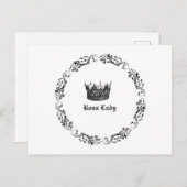 ボスレディCEOクラウンブラック&ホワイト監督 シーズンポストカード (正面/裏面)