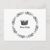 ボスレディCEOクラウンブラック&ホワイト監督 シーズンポストカード (正面)