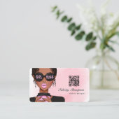 ボスレディQRコード 名刺 (スタンド正面)