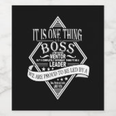 ボスワインラベルの離れ退職の贈り物 ワインラベル (シングルラベル)