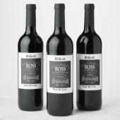 ボスワインラベルボスの感謝の日または週。 ワインラベル (ボトル)