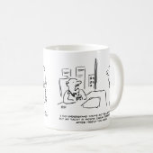 ボス与えはヨットを持ちているために昇給できない コーヒーマグカップ (正面右)