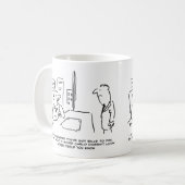 ボス与えはヨットを持ちているために昇給できない コーヒーマグカップ (正面左)