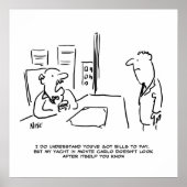 ボス与えはヨットを持ちているために昇給できない ポスター (正面)