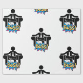 ボス包装紙 ラッピングペーパー (フラット)